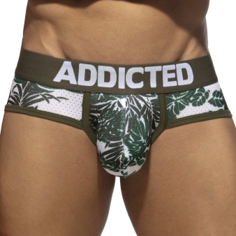 Lot de 2 Slips Mesh Tropicana Bleu - Kaki Addicted