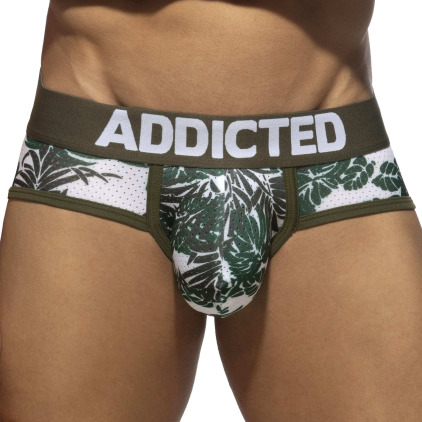 Lot de 2 Slips Mesh Tropicana Bleu - Kaki Addicted