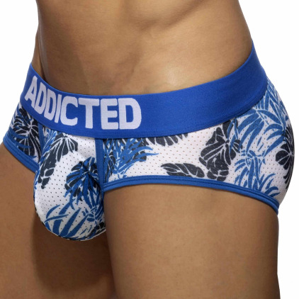 Lot de 2 Slips Mesh Tropicana Bleu - Kaki Addicted