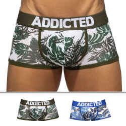 Lot de 2 Boxers Mesh Tropicana Bleu - Kaki Addicted