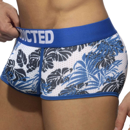 Lot de 2 Boxers Mesh Tropicana Bleu - Kaki Addicted
