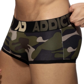 Boxer Court Sans Couture Camouflage Addicted