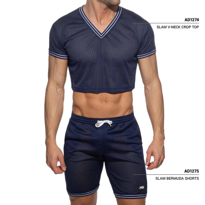Short Slam Mesh Bleu Marine Addicted