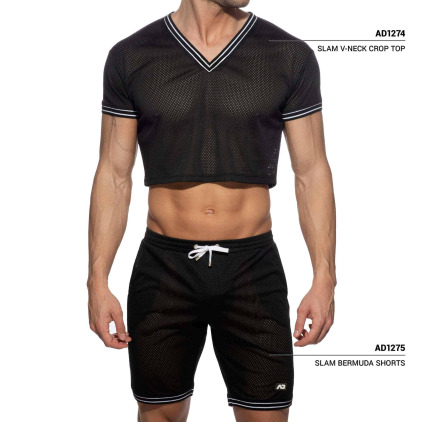 Short Slam Mesh Noir Addicted