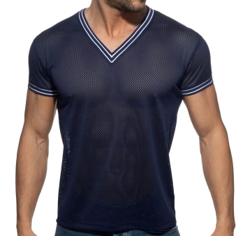 T-Shirt Slam Mesh Bleu Marine Addicted