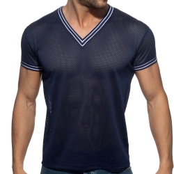 T-Shirt Slam Mesh Bleu Marine Addicted
