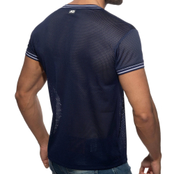 T-Shirt Slam Mesh Bleu Marine Addicted