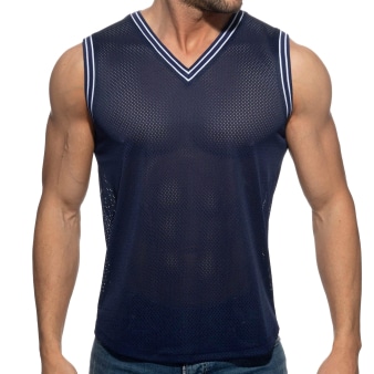 Débardeur Slam Mesh Bleu Marine Addicted