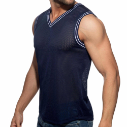 Débardeur Slam Mesh Bleu Marine Addicted