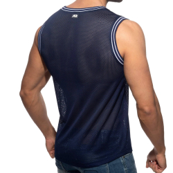 Débardeur Slam Mesh Bleu Marine Addicted