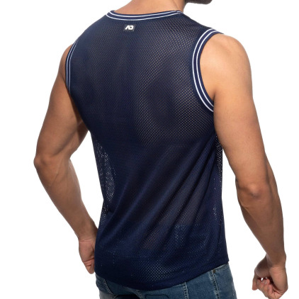 Débardeur Slam Mesh Bleu Marine Addicted