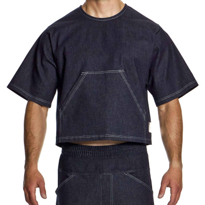 T-Shirt Boxy Denim Bleu Modus Vivendi