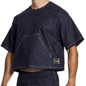T-Shirt Boxy Denim Bleu Modus Vivendi