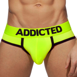 Slip Swimderwear Cockring Jaune Fluo Addicted