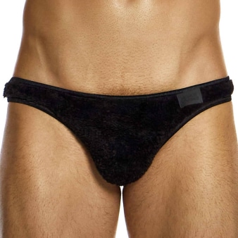 Slip Low Cut Fourrure Noir Modus Vivendi