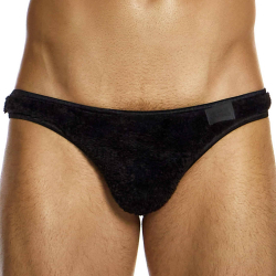 Slip Low Cut Fourrure Noir Modus Vivendi