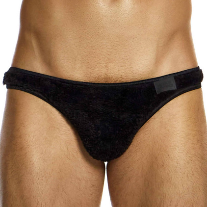 Slip Low Cut Fourrure Noir Modus Vivendi
