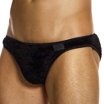 Slip Low Cut Fourrure Noir Modus Vivendi