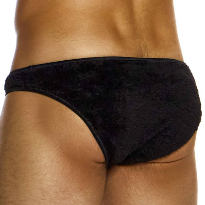 Slip Low Cut Fourrure Noir Modus Vivendi
