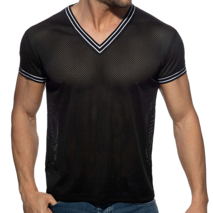T-Shirt Slam Mesh Noir Addicted