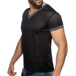 T-Shirt Slam Mesh Noir Addicted