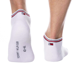 Lot de 2 Paires de Socquettes Sneaker Iconic Blanches Tommy Hilfiger