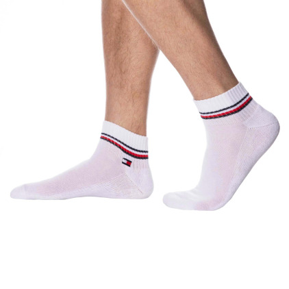Lot de 2 Paires de Socquettes Sport Iconic Blanches Tommy Hilfiger