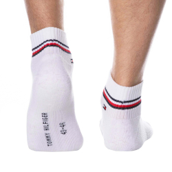Lot de 2 Paires de Socquettes Sport Iconic Blanches Tommy Hilfiger