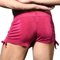 Andrew Christian Sensual Rib Adjustable Shorts - Magenta