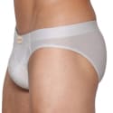 Marcuse Glisten Briefs - White - Silver