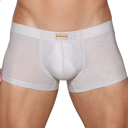 Marcuse Glisten Boxer Briefs - White - Silver