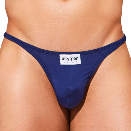 String Ten Bleu Marine Intymen
