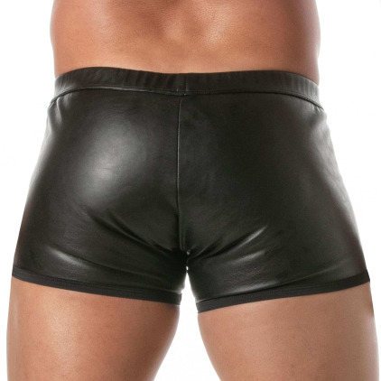 Boxer Kinky Zippé Push Up Noir TOF Paris