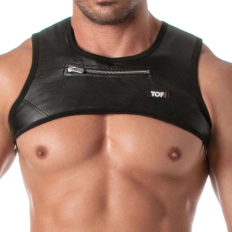 Harnais à Poche Zippée Kinky Noir TOF Paris
