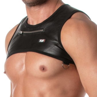 Harnais à Poche Zippée Kinky Noir TOF Paris