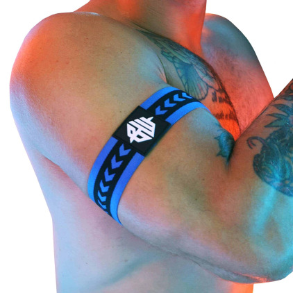 Lot de 2 Brassards Daddy's Favorite Bleu - Noir Breedwell