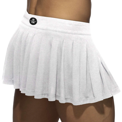 Jupe Plissée Ring Blanche AD Fetish