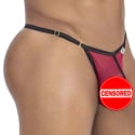 CandyMan String Mesh Bordeaux