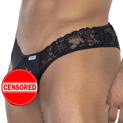 String en Dentelle à Lacets Noir CandyMan