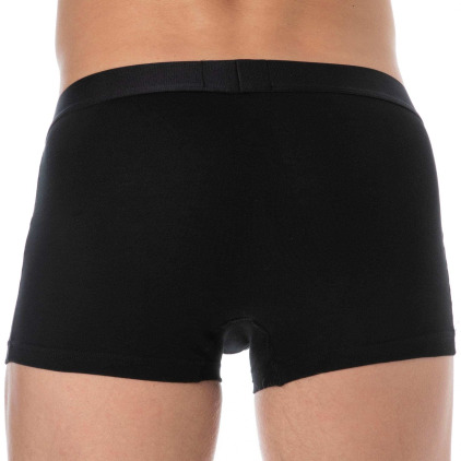 Boxer Stretch Piquet Noir Emporio Armani