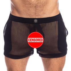 Short Flowy Chantilly Noir L'Homme Invisible