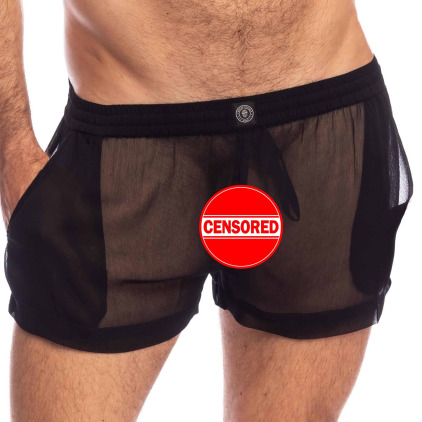 Short Flowy Chantilly Noir L'Homme Invisible