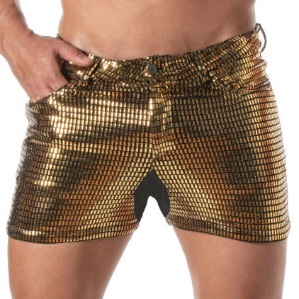 Short 5 Poches Glitter Or TOF Paris