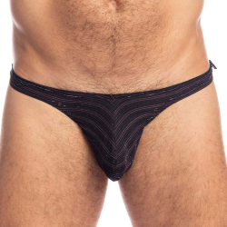 String Bikini Shimmering Nights Noir L'Homme Invisible