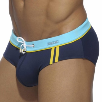 Slip de Bain Sport Detail Binding Marine Addicted