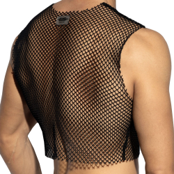 Crop Top Beachy Résille Noir ES Collection
