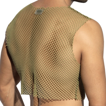 Crop Top Beachy Résille Kaki ES Collection