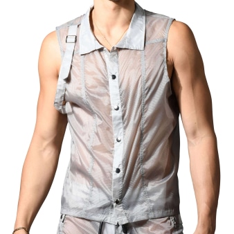 Veste Harnais Capsule Naked Truth Grise  Andrew Christian