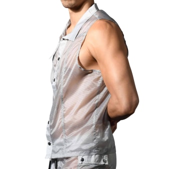 Veste Harnais Capsule Naked Truth Grise  Andrew Christian