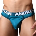 Andrew Christian Almost Naked Quick Dry Mesh Thong - Teal